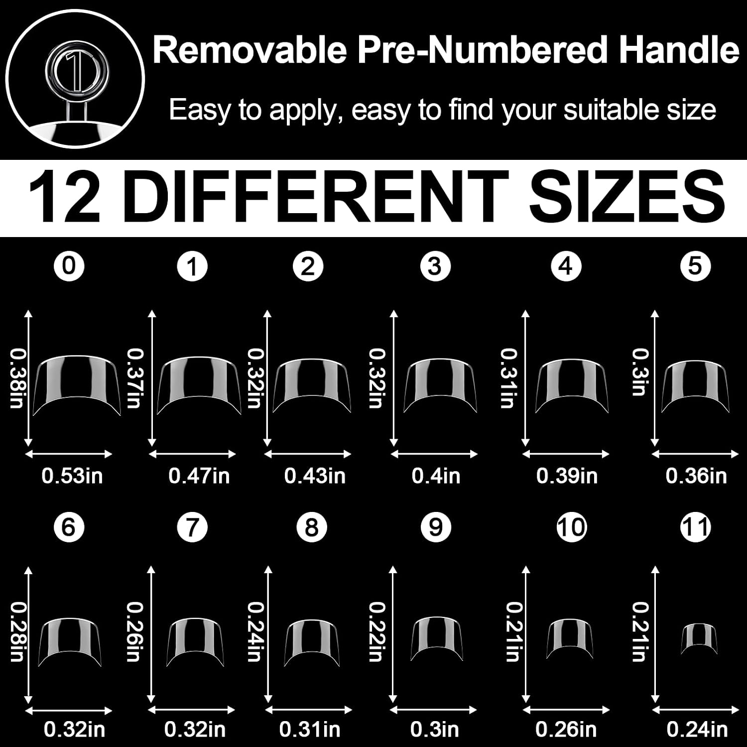 720 Pcs 3 Styles Extra Short Half Cover Almond - Small Square - French Square Tip for Nails Set,Soft Gel Acrylic Nail Tips Clear Pre-shape French Tip for Nail Extension 12 Sizes DIY Nail Salon 3 Boxes