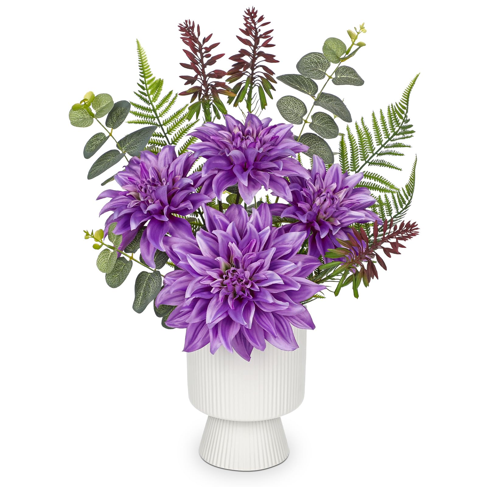 Bouquet de fleurs artificielles Oairse, cadeau d'anniversaire chic et durable