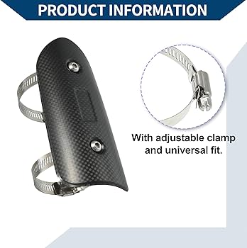 Amazon | Hihaha バイク用マフラーヒートガードクランプ付き