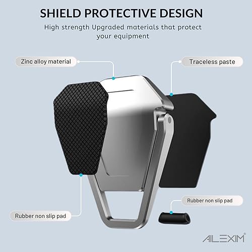 Miniatura 2 de Soporte portátil para laptop, mini elevador de aluminio para laptop, almohadilla de refrigeración ergonómica invisible para laptop, soporte de