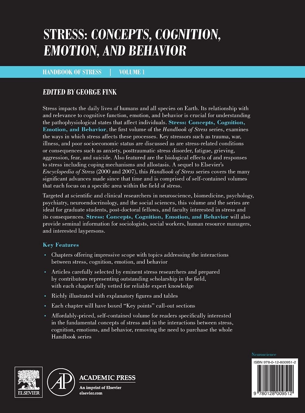 Stress: Concepts, Cognition, Emotion, and Behavior: Handbook of Stress Series, Volume 1