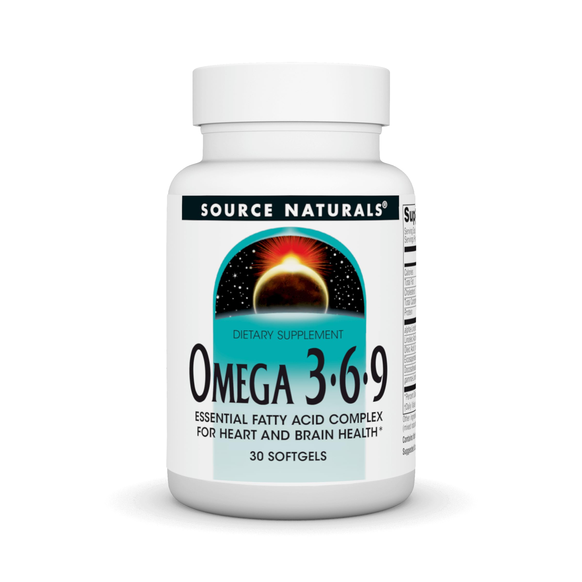 Source Naturals, Omega 3-6-9, 30 Softgels 30 Count (Pack of 1)