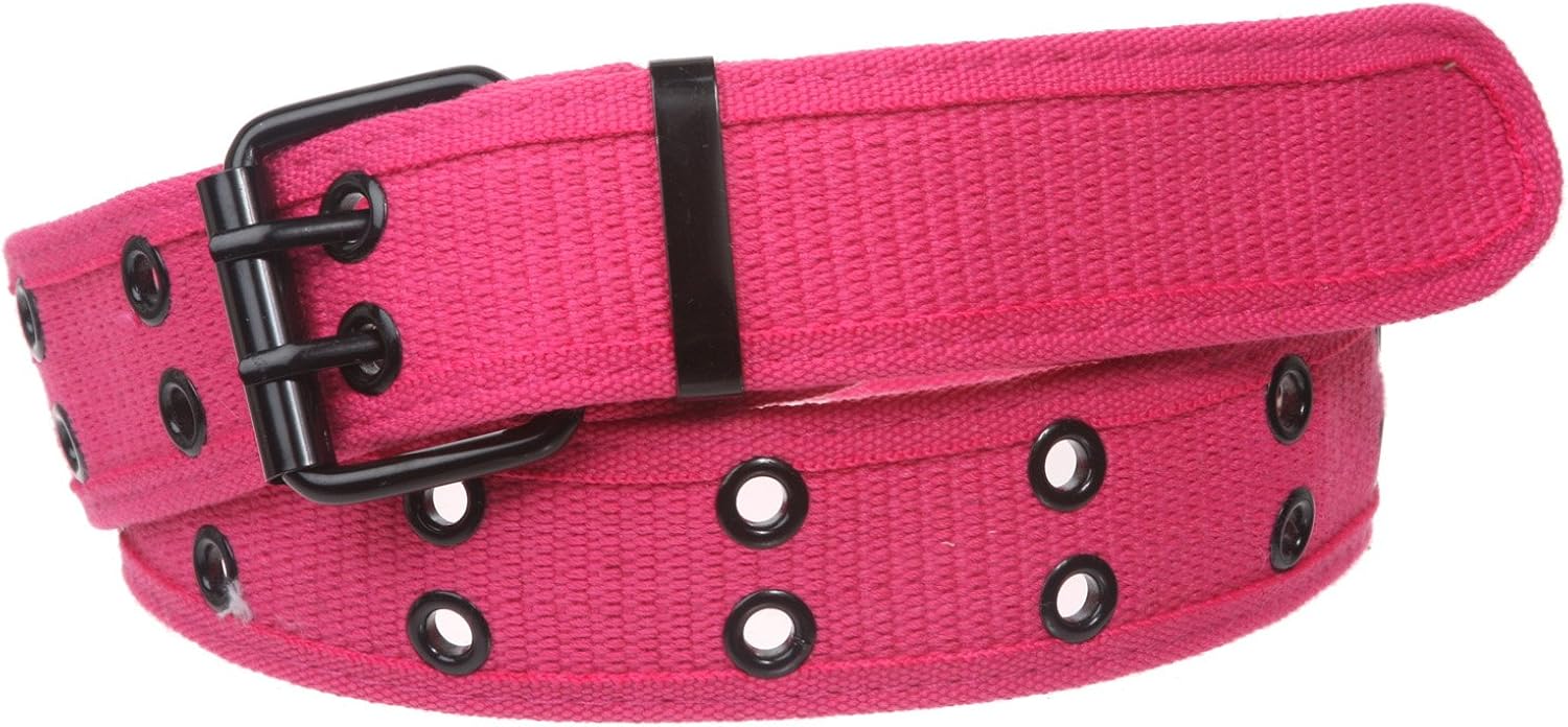 Double Hole Grommets Canvas Web Belt