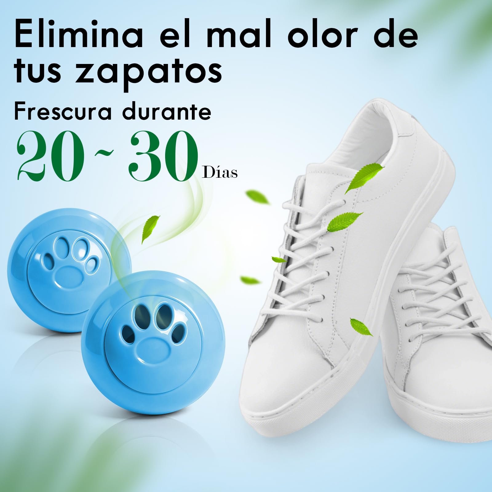 Bolas Desodorizadoras, Ambientadores de Zapatos, Desodorante de Zapatos Para Calzado, Casilleros, Bolsas de Gimnasio, Paquete de 8, Aroma a Lino