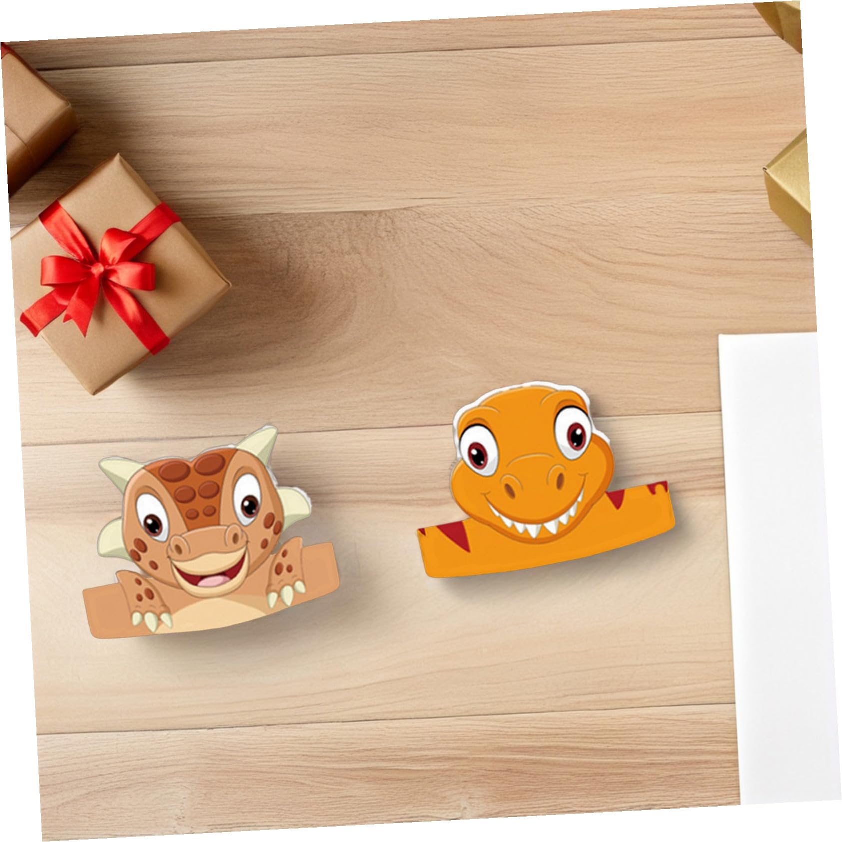 KESYOO 6 Cappelli di Compleanno per Cappelli di Carta di Dinosauro 3D Decorazione per Feste Bambini Accessori Leggeri e facili da usare per Fotografia Divertente