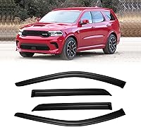 Vista 250 de Visera de ventana para Chevy Silverado 1500/GMC Sierra 1500/Avalanche/Suburban Crew Cab 2007-2013, protectores de lluvia, deflector de ventilación