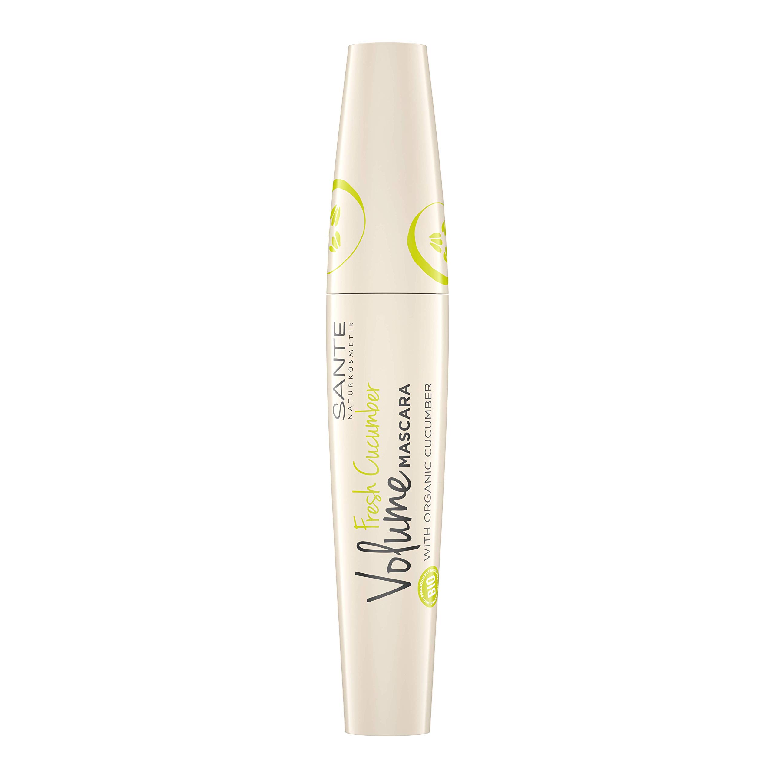 Sante Naturkosmetik Fresh Cucumber Volume Mascara Black, Maximum Volume, Density & Perfectly Separate Eyelashes, with Organic Cucumber, Vegan, 12 ml - Image 3