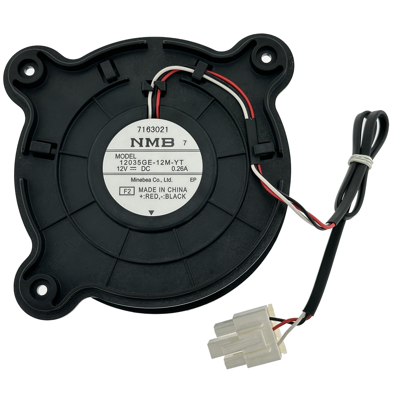 12035GE-12M-YT Silnik wentylatora parownika do lodówki kompatybilny z Samsungiem, Midea 11002015001679, 3-przewodowy wentylator chłodzący BLDC 12 V 0,26 A