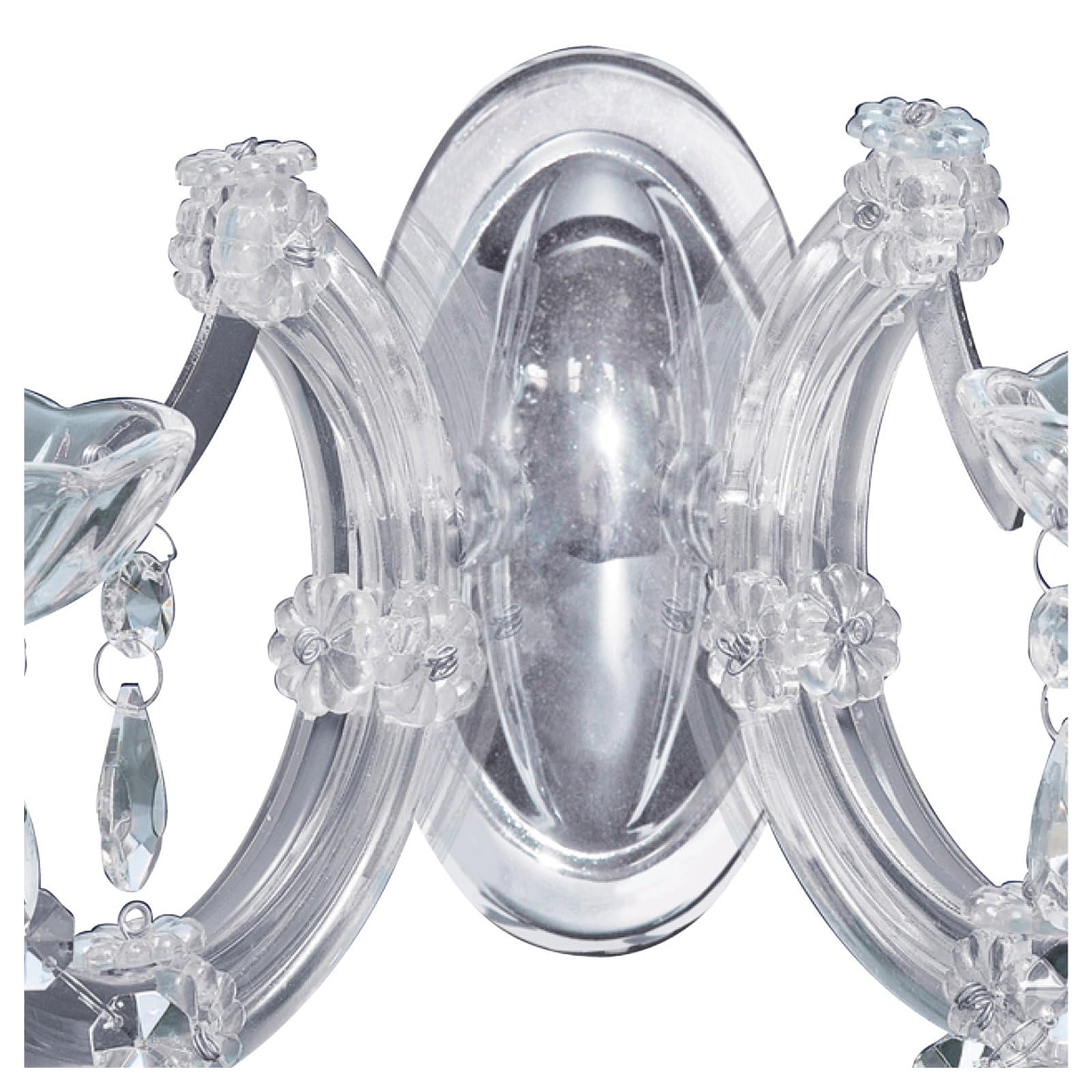 Lampadario da parete in cristallo di vetro Lampada cromata Illuminazione soggiorno Lampada da corridoio Proiettore 399-2