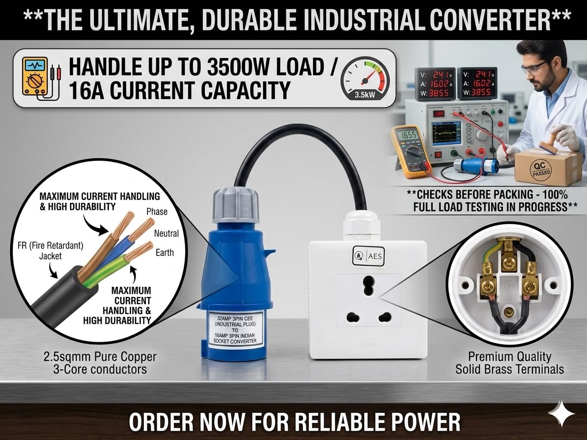 CEE to Indian Socket Converter - EV Charging -6 CEE to Indian Socket Converter - EV Charging -6