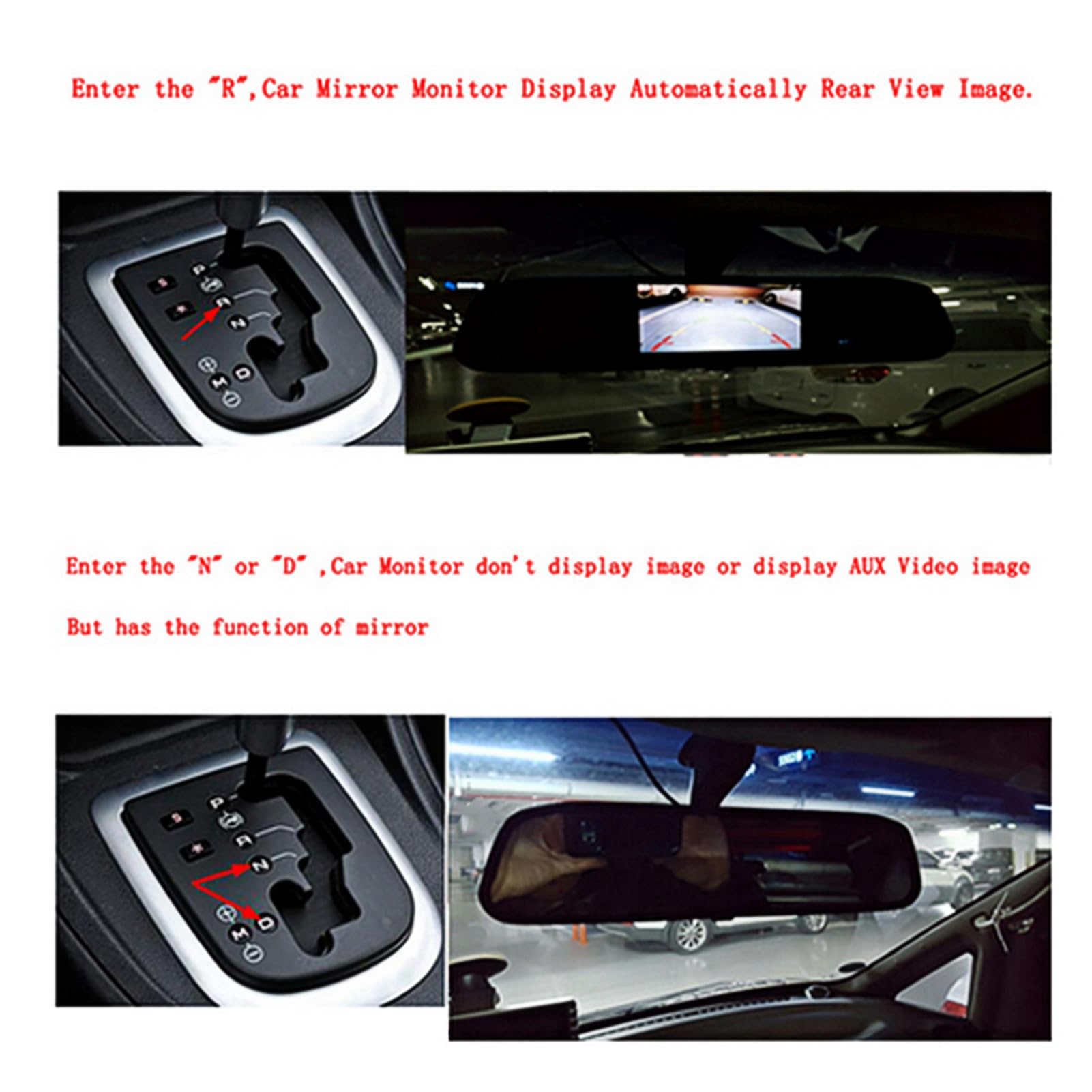 Achteruitrijcamera Met Spiegel Monitor