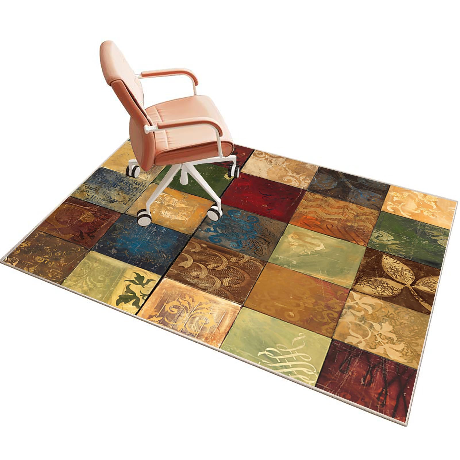 Office Gaming Chair Mat for Hard Floor, Computer Floor Mat for Carpet, Office Chair Carpet Protector Mat Carpeted Floor, Office Chair Rug Protector for Rolling Chair, Desk Chairmats 150 x 210 cm