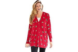 Women's Plus Size Perfect Longer-Length Cotton Cardigan