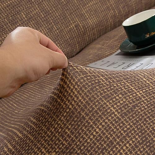 Miniatura 6 de MIFXIN Fundas de sofá modulares en forma de L, 2 piezas, elásticas, tipo L, para sofá o sillón, protector de muebles para sala de estar, mascotas y