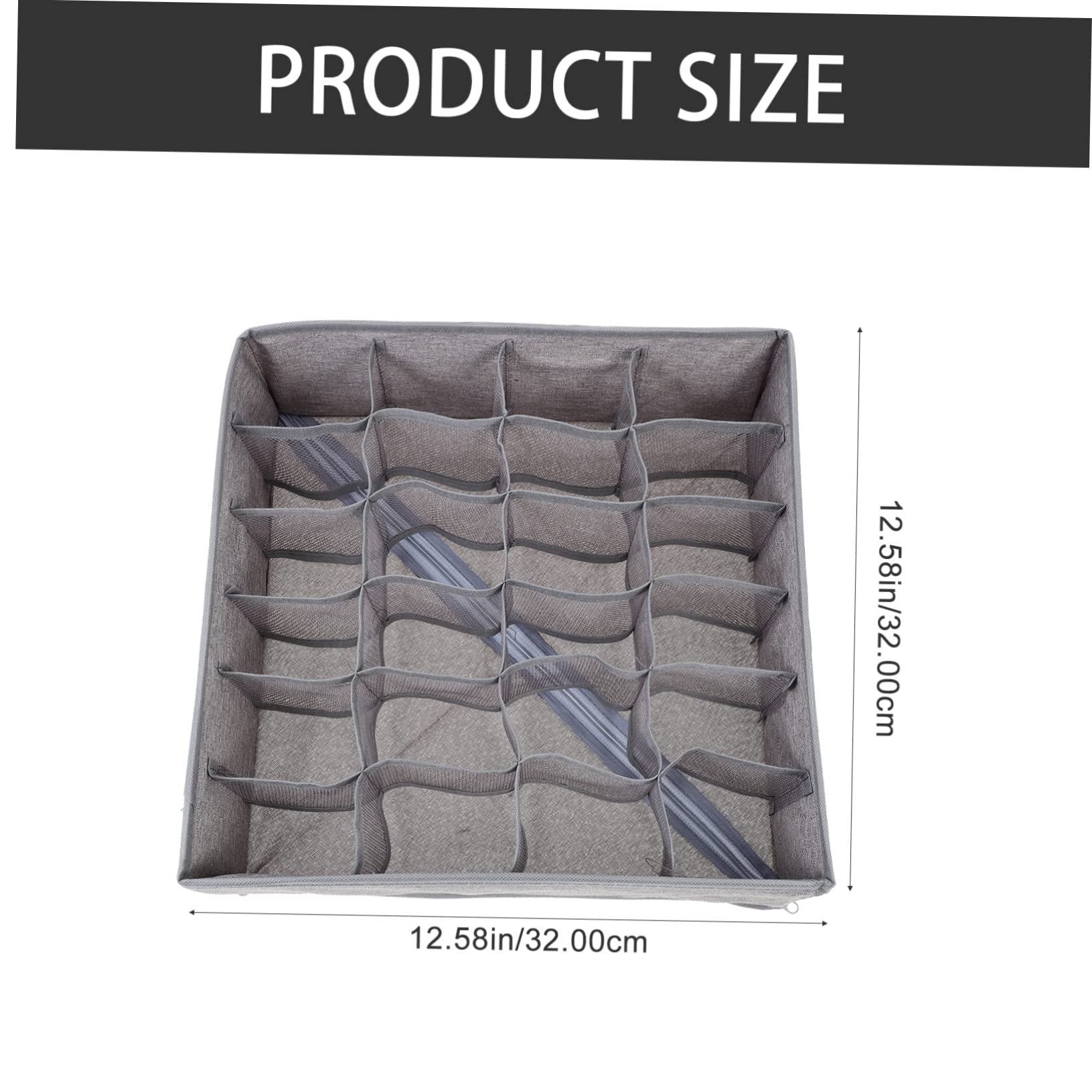 ABOOFAN 2Pcs Foldable Underwear Organizer Cell Drawer Dividers for Socks Bras and Undergarments Efficient Closet Storage