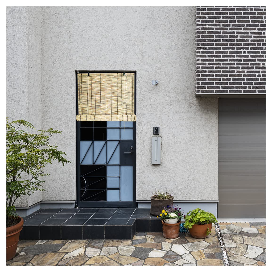 Acomoda Textil – Estor Enrollable de Bambú para Puertas y Ventanas. Persiana Ajustable Opaca de Ocultación Decorativa, Cortina Regulable de Temperatura y Luz en Exterior e Interior. (120x200 cm)