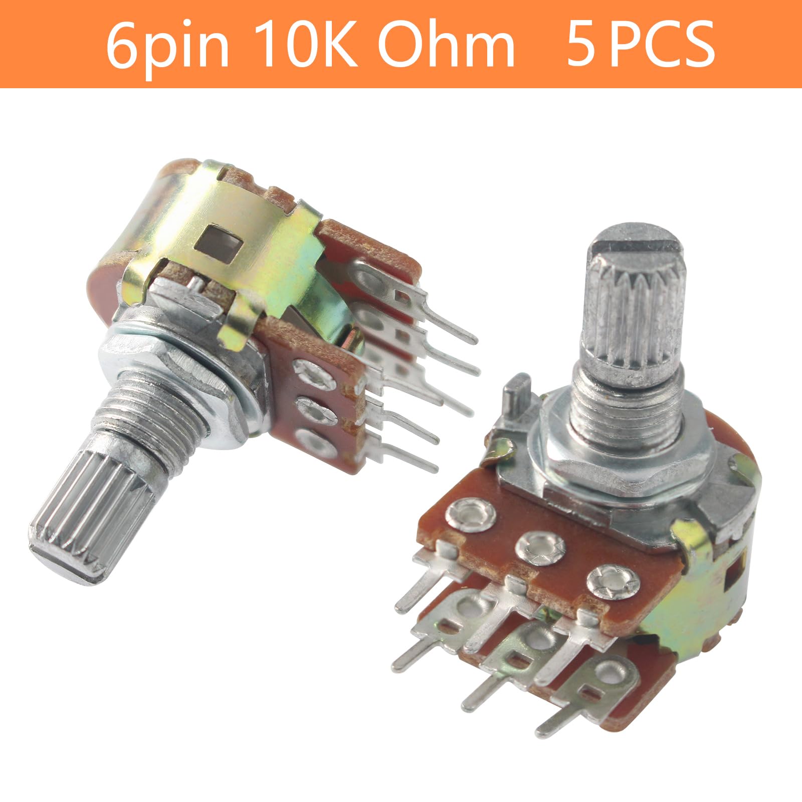 Potenciómetro Lineal WH148 Resistencia De Potenciómetro Giratorio De 15 Mm 2k 5pcs