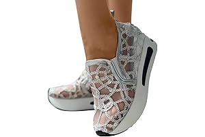 Platform Wedge Sneakers with Hidden Heels for an Elevated Walk