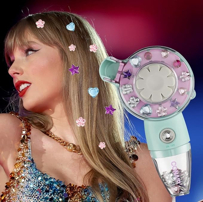 Hair Gem Stamper Quick Gems Hair jeweler kit, Sparkle Rhinestones Quick