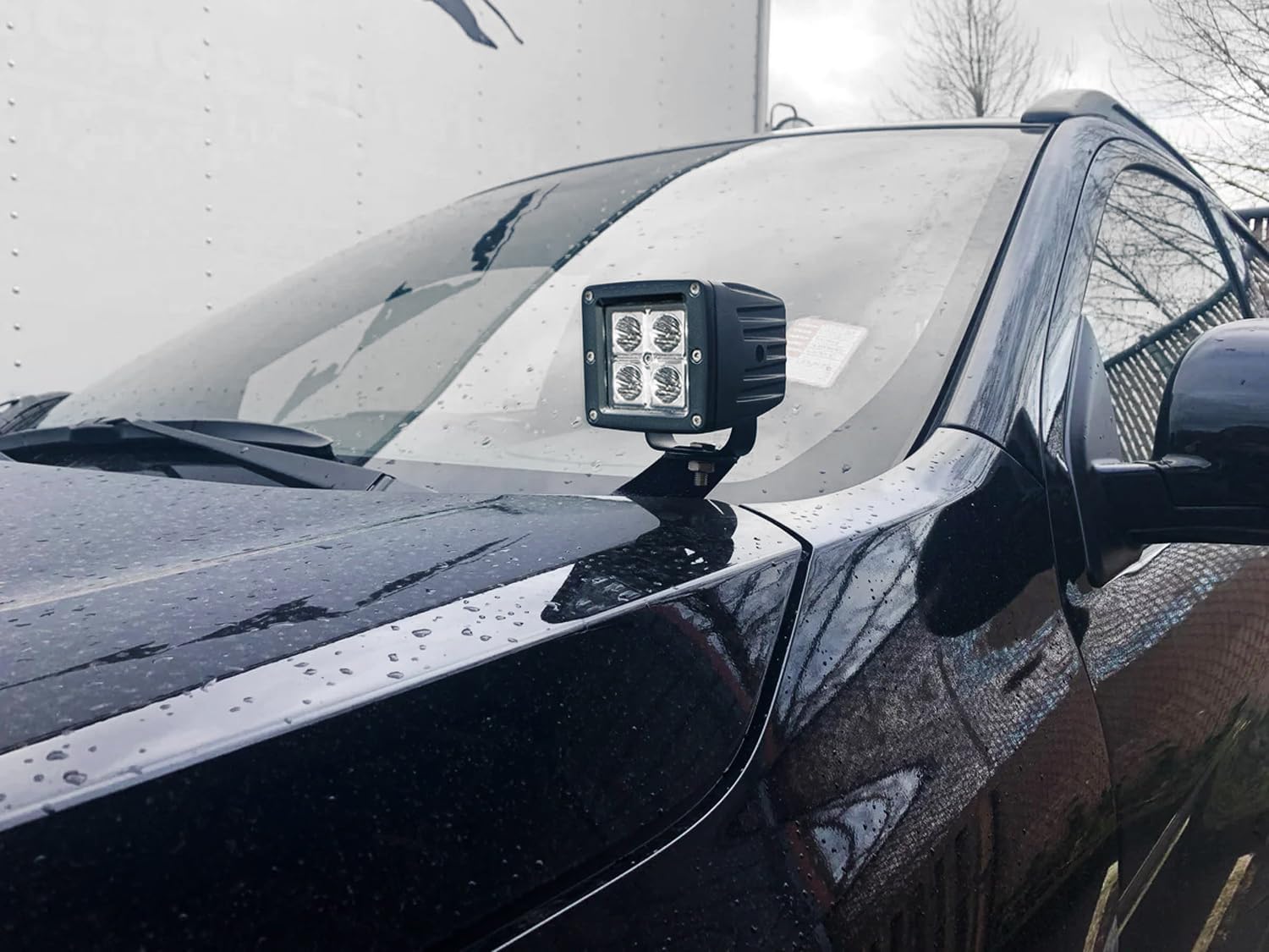 iJDMTOY Heavy Duty Steel Constructed A-Pillar Ditch Light Mounting Bracket Hardware Compatible with Lexus 2003-2009 GX GX470