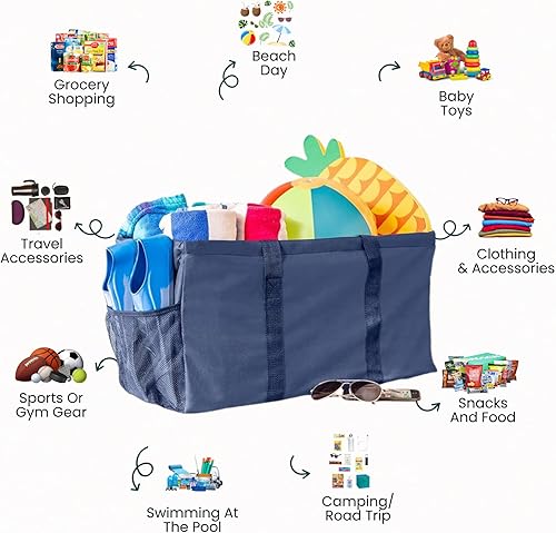 Miniatura 2 de Bolsa de lona plegable extragrande para la alberca, playa.