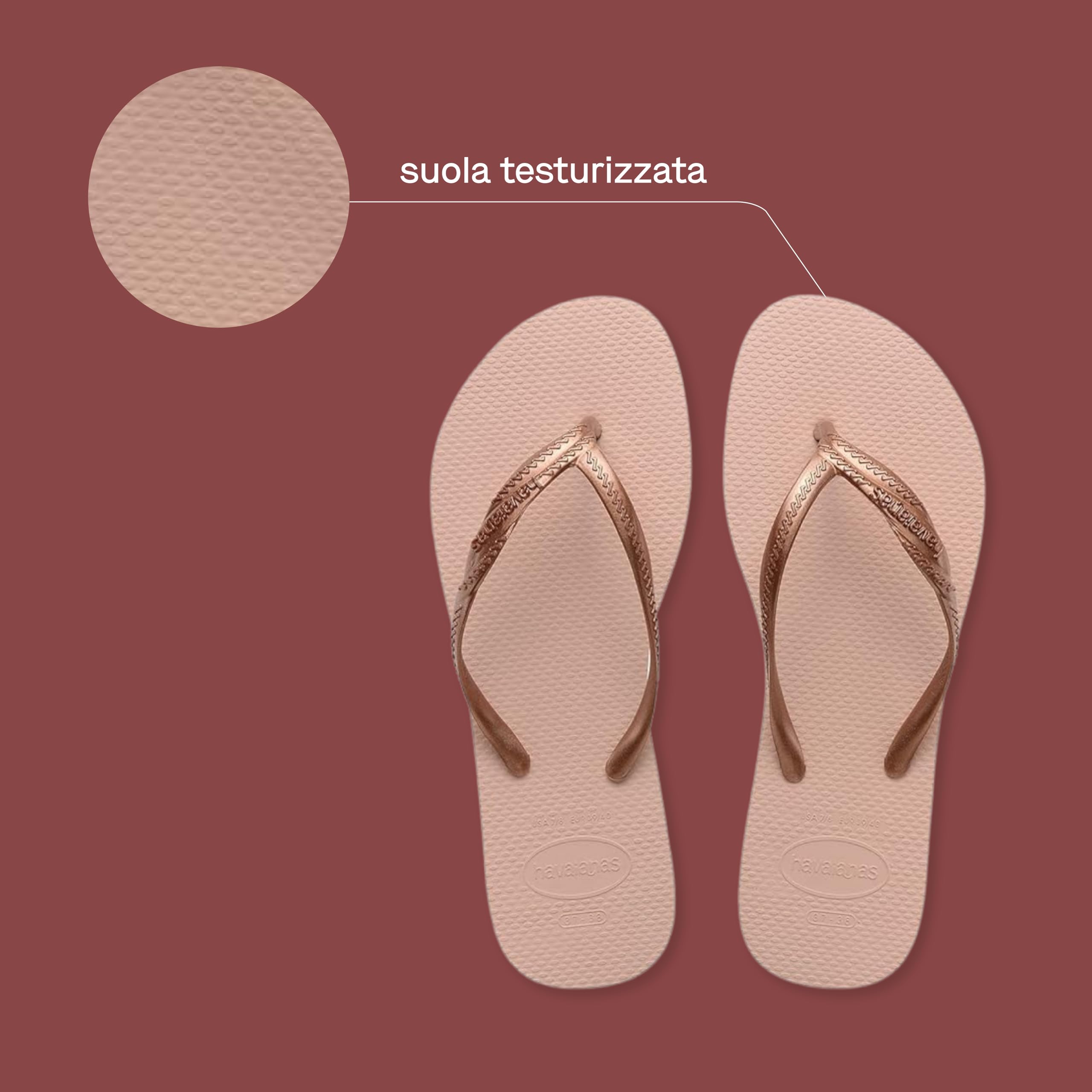 Havaianas - Fantasia, Infradito Da Donna Comode, Resistenti Ed Eleganti, Cinturini Metallici Con Incrocio Laterale, Per Donna