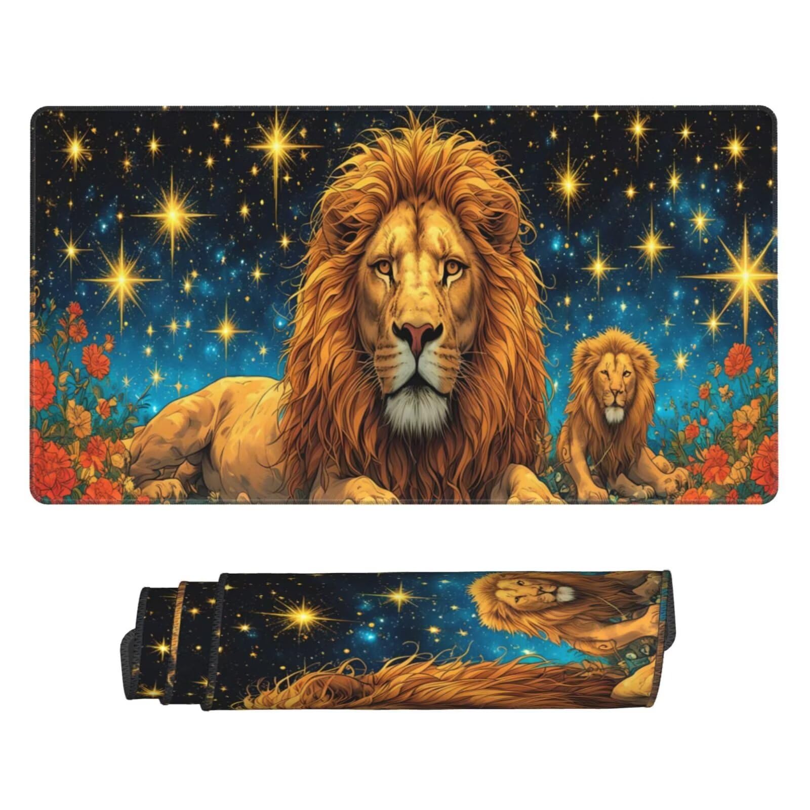 Podkładka pod mysz gwiaździste niebo, duża podkładka pod mysz 1200 x 400 mm, podkładka pod mysz do gier, podkładka na biurko ze zszytymi krawędziami, podkładka pod mysz z klawiaturą, do pracy, gier,