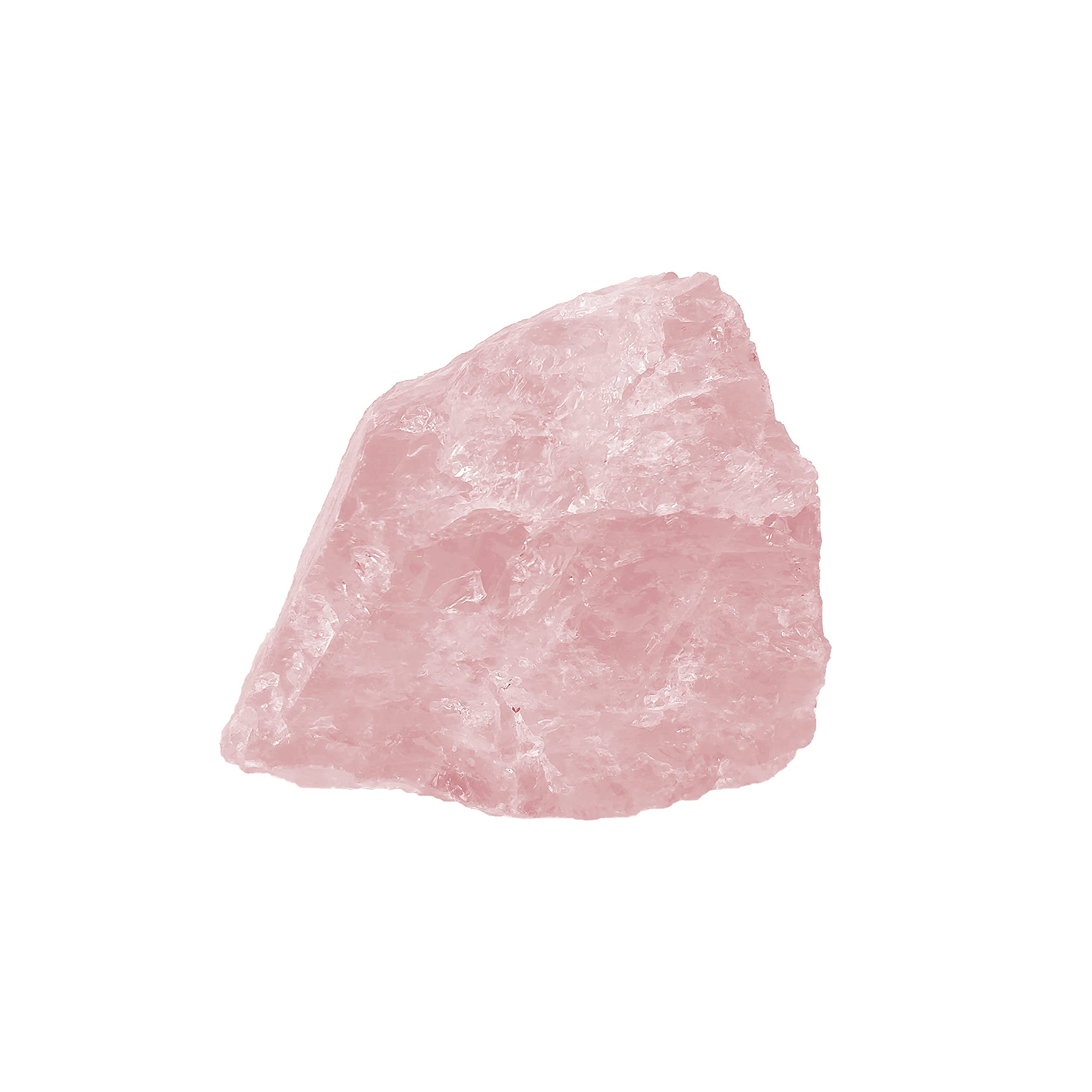 Large Natural Rose Quartz Crystal (300-500g) Ethically Sourced from Madagascar, Cotton Drawstring Gift Bag