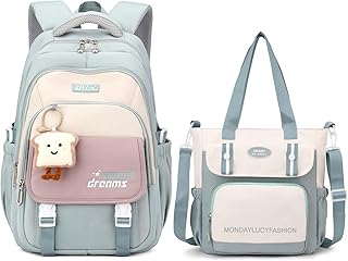 Sponsored You’re seeing this ad based on the product’s relevance to your search query.Learn more about this advertisement Amythe School Backpack Girls Set, School Bag for Girls 3rd to 7th Grade, 36L School Bag Girls with Shoulder Bag, Casual Backpack Teenager Daypack with Tags