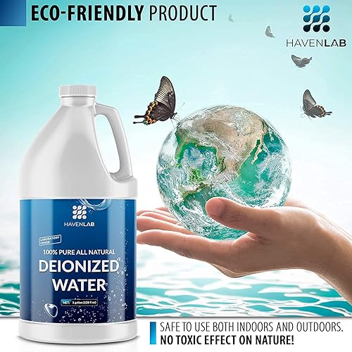 Miniatura 5 de Agua desionizada - Desmineralizado (1 galón) Purificación Suavizante para lavado y limpieza, refrigeración por batería automotriz, equipos de