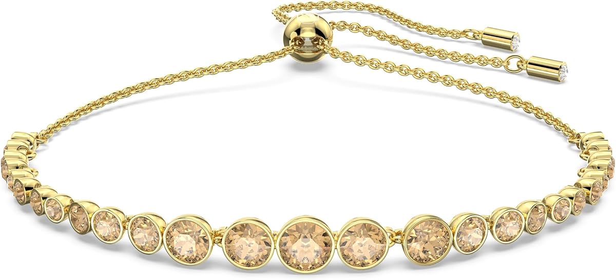 Pulsera Imber Emily, cortes redondos mixtos, tono dorado, acabado en tono dorado