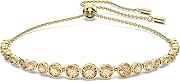 Swarovski Imber Emily bracelet, Mixed round cuts, Gold tone, Gold-tone finish