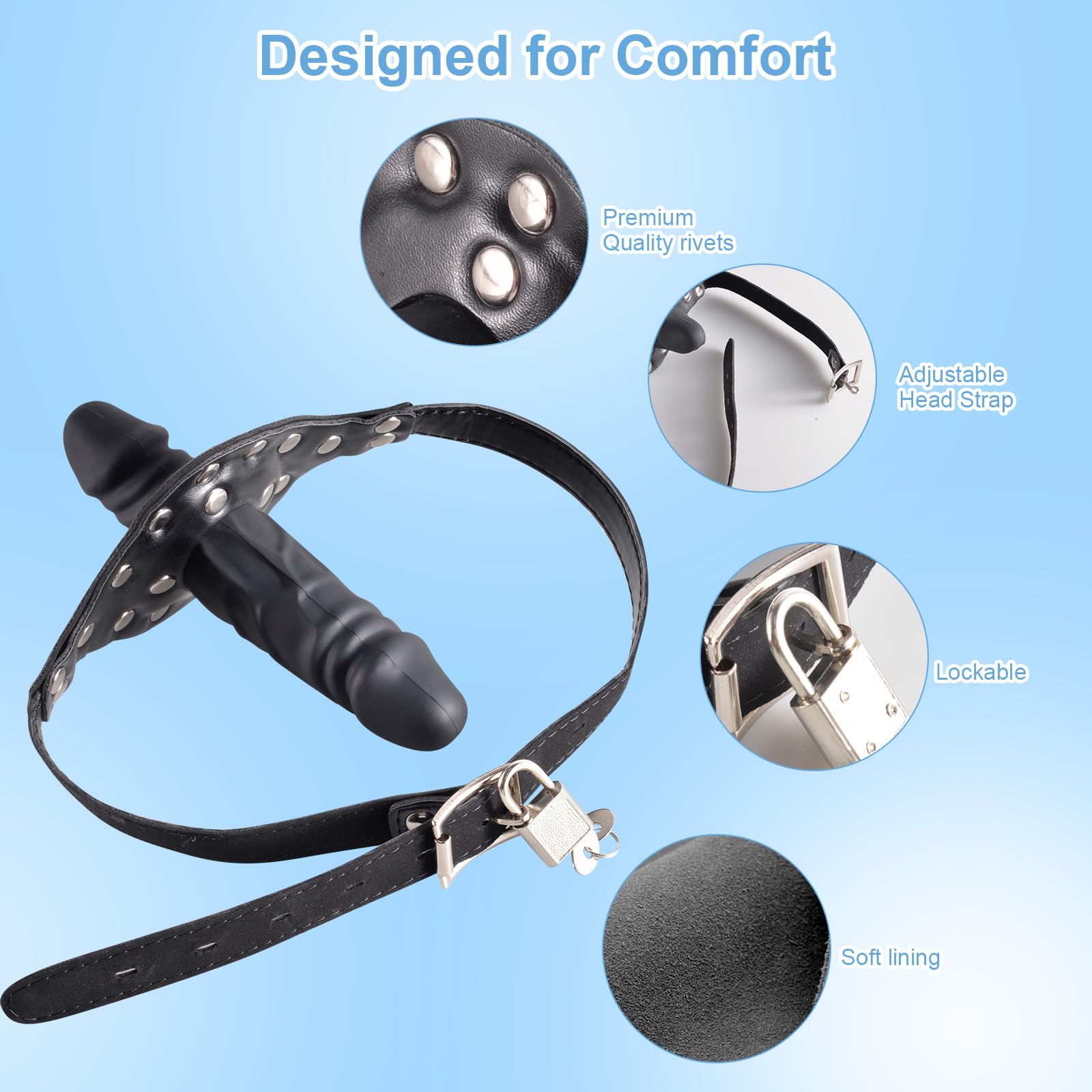 Amazon.com: Huge Anal Plug+Mouth Gag,Black : Health & Household