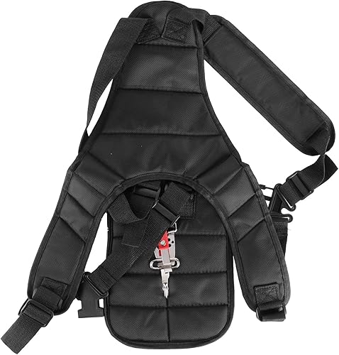 Correa de hombro recortadora, arnés de nailon de 21.7 in, arnés de cortador de cepillo de fácil liberación compatible con sierra eléctrica,