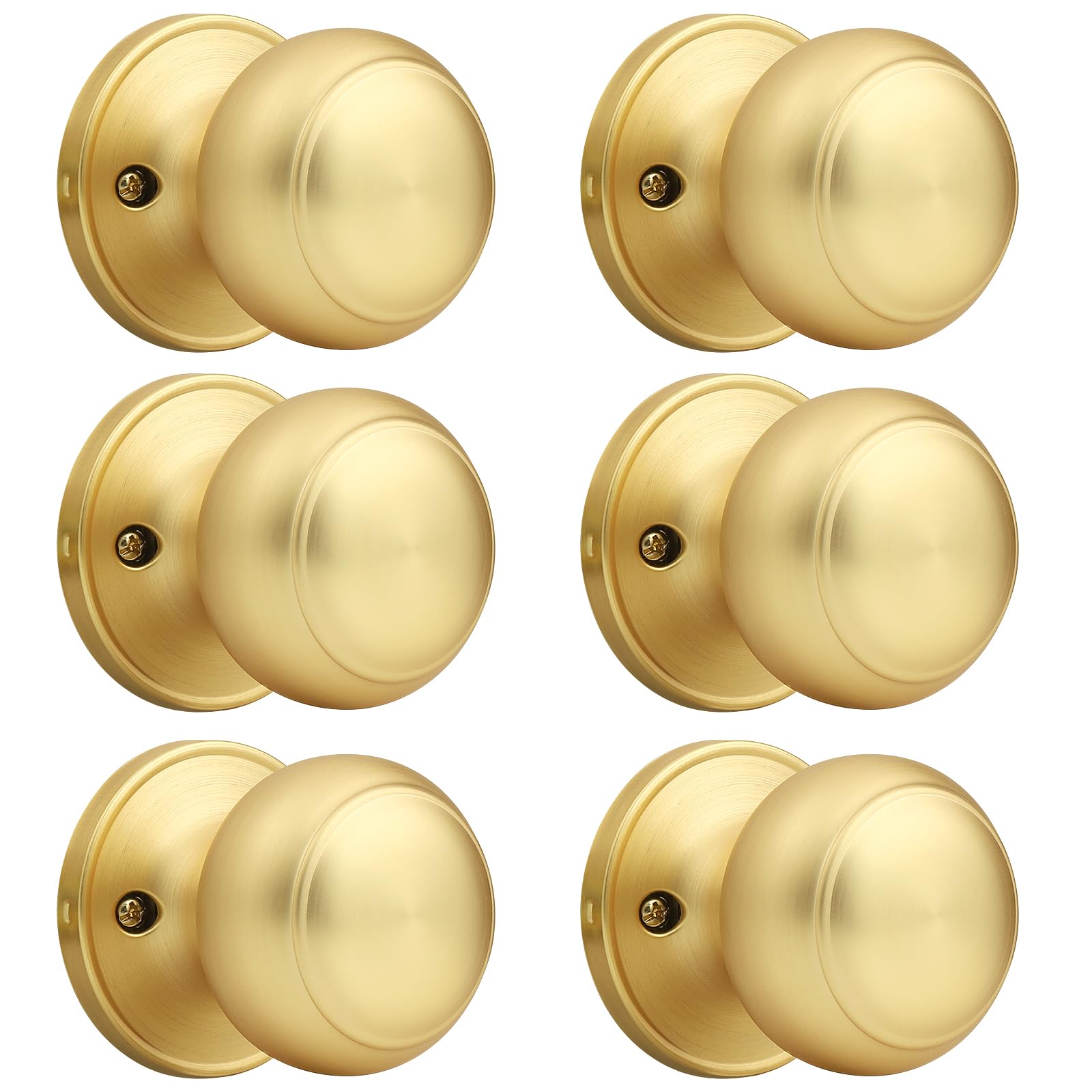 Brushed Nickel Dummy Door Knobs - 2 Pack -13