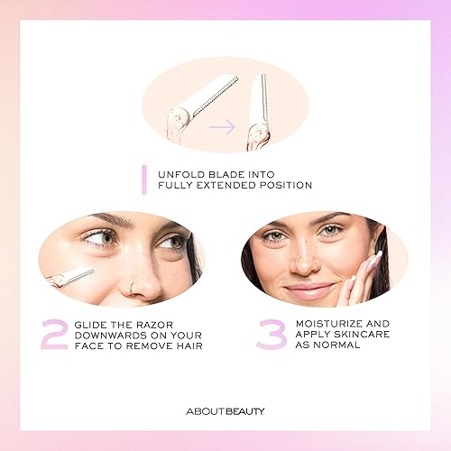 Miniatura 5 de Acerca de Beauty Peluqueros plegables sin pelusas - 3 peluqueros de belleza plegables para depilación, ideales para afeitar, exfoliar y dar forma a