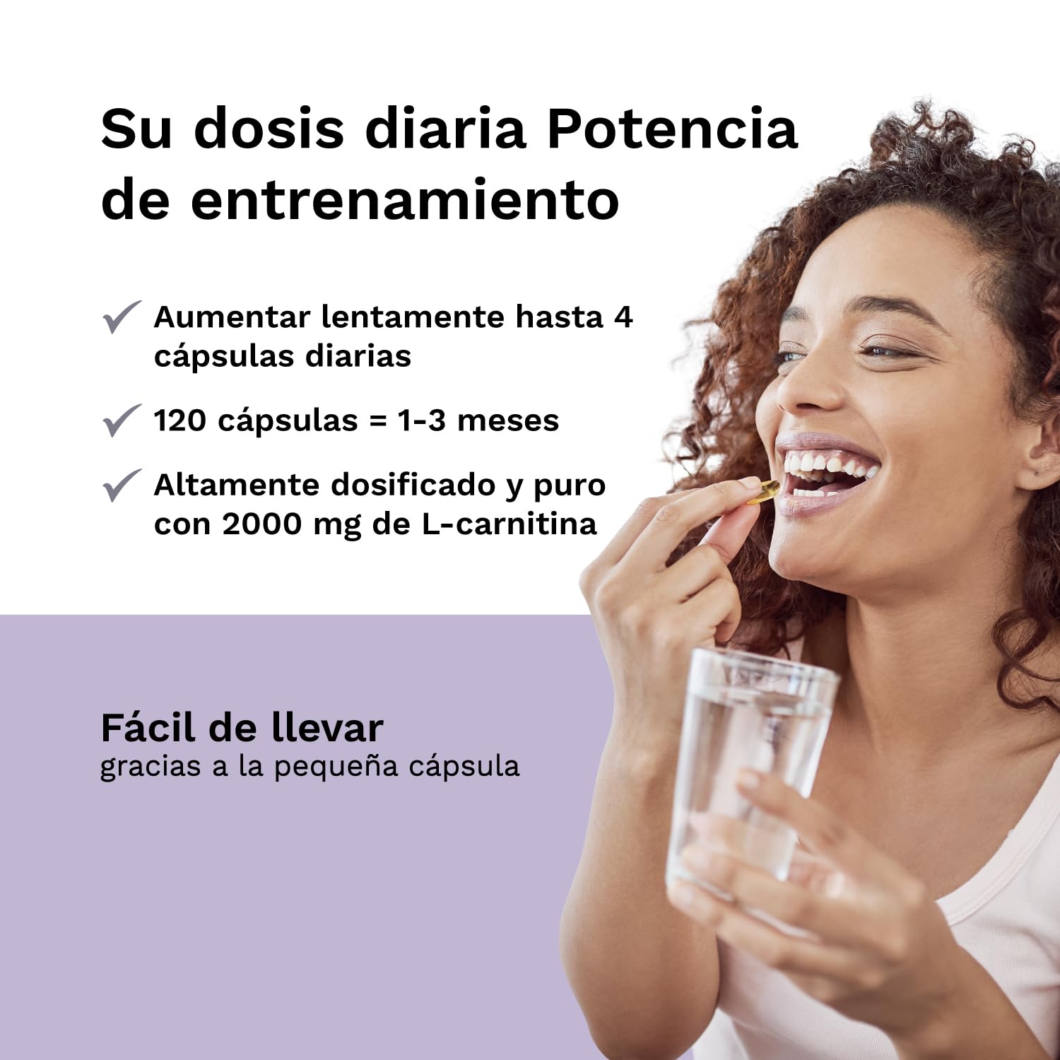 L-Carnitina Alta Dosis - 2000 mg - Premium: Carnipure® por el Lonza - 120 cápsulas vegetales - Probado en laboratorio - Sin aditivos - Made in Germany - Balanced Vitality