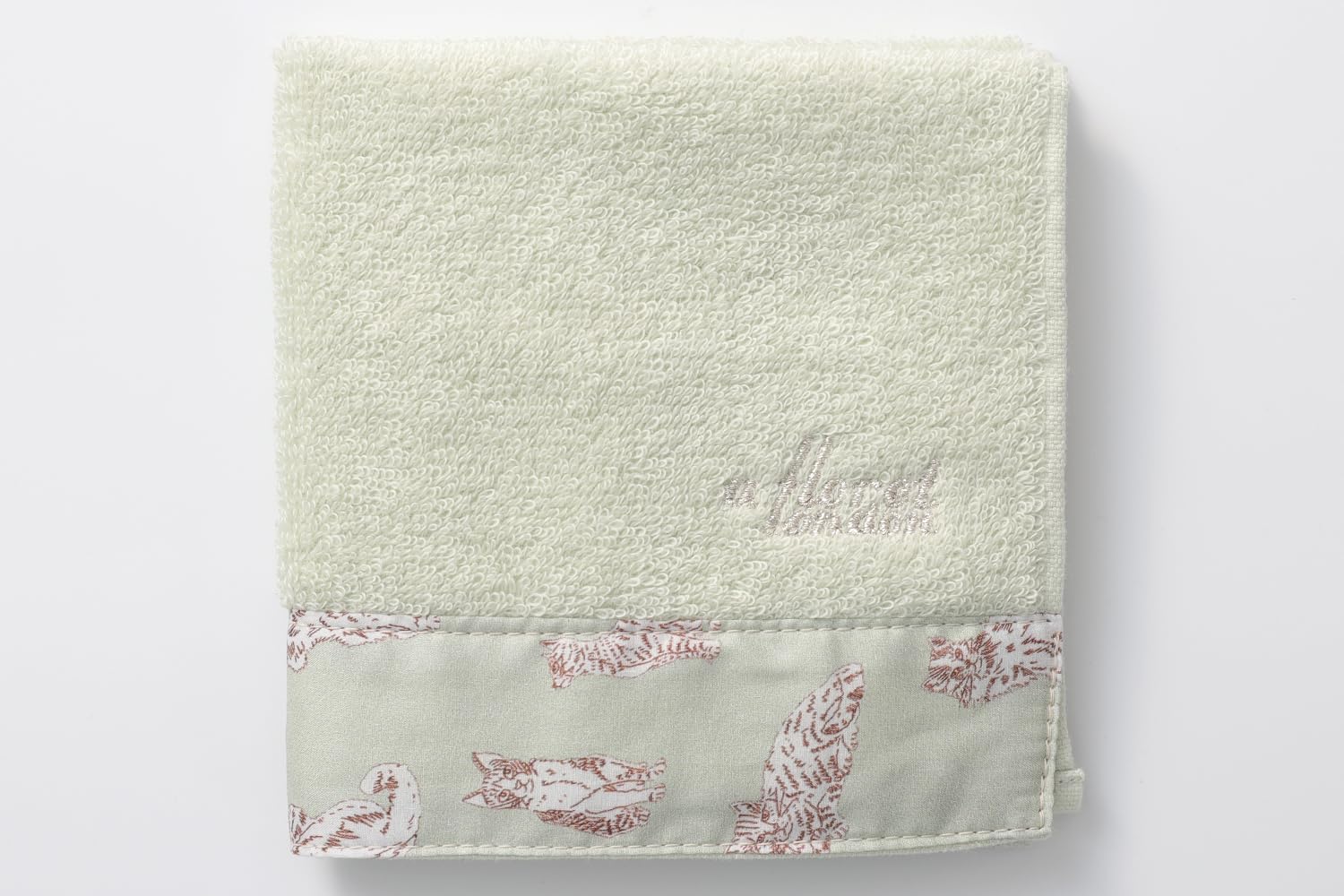 DDintex Floret London Colored Hand Towel, Miao, Mint, 9.8 x 9.8 inches (25 x 25 cm) [with Liberty Print]