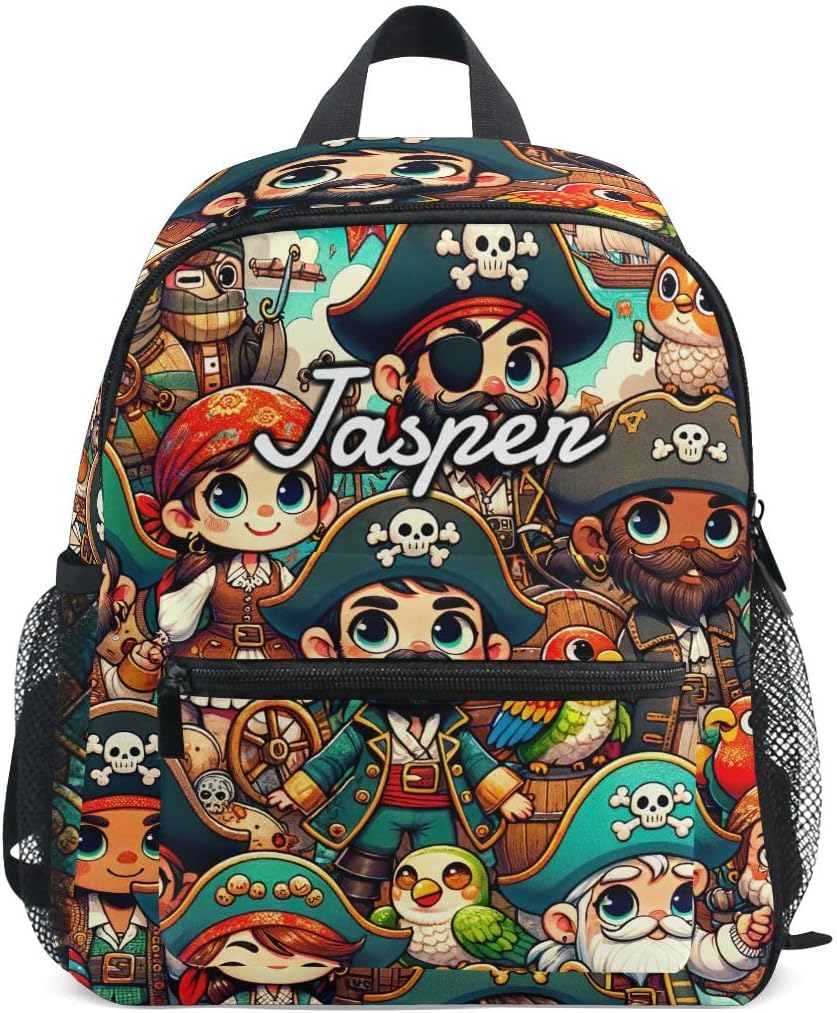 CHIFIGNO Custom Backpack with Name, Personalized Kid's Toddler Backpack for Boys Girls, Customized School Bag for School Travel