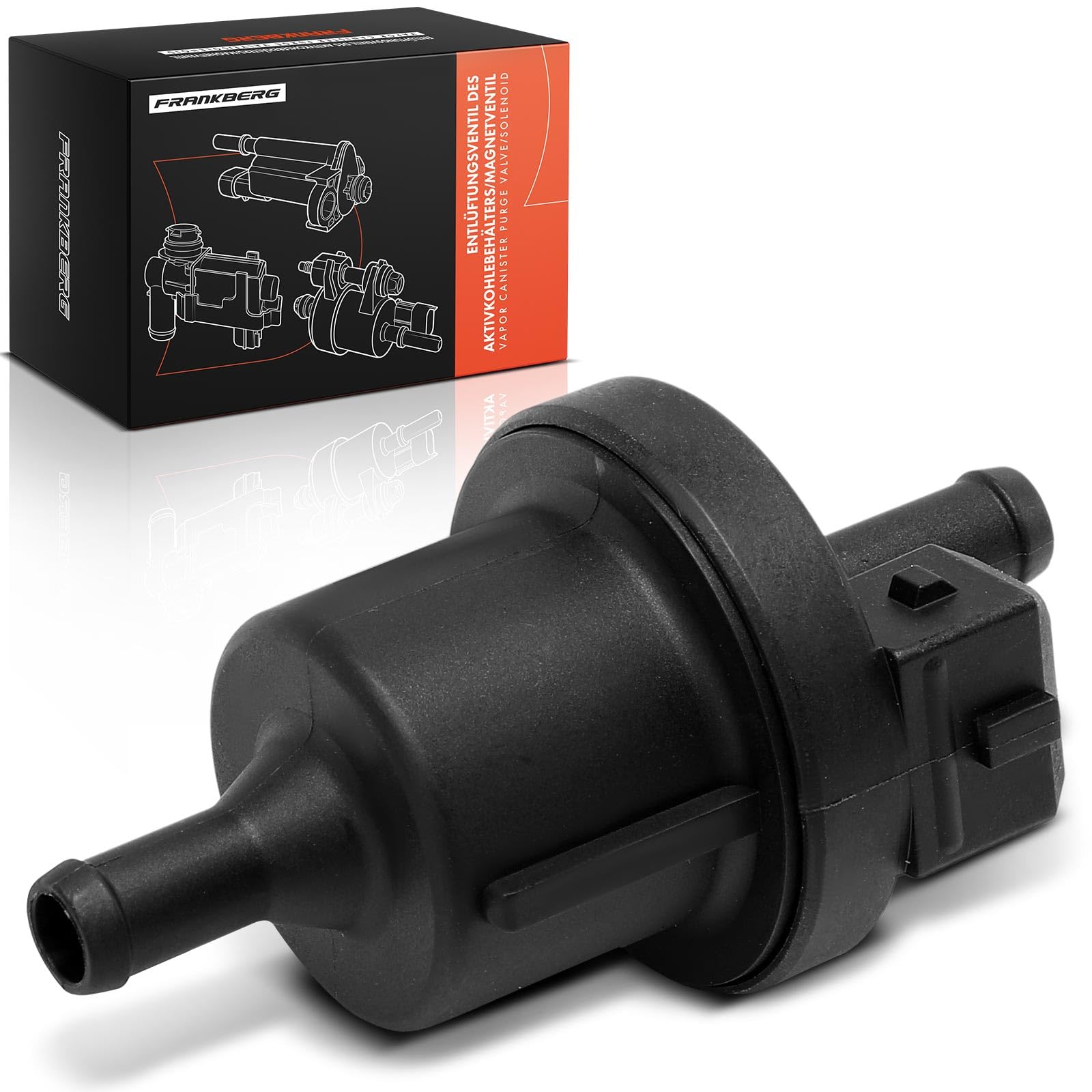 Frankberg Valvola di sfiato Valvola di sfiato serbatoio 2-Poli Benzina Compatibile con Golf VI 5K1 Polo 9A 9N Pass.a.t 3B3 A4 A3 Sportback Jett.a III 1K2 Bor.a 1J2 E.O.S Replace# 058133517