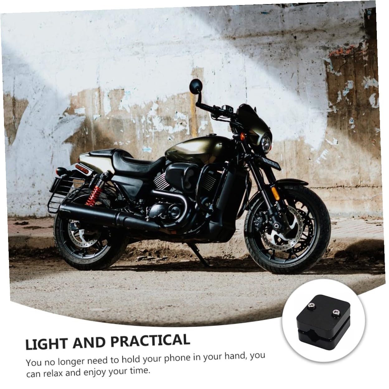 ABOOFAN Support GPS Moto avec Fixation Guidon Porte Téléphone Portable Sécurisé pour Pilotes Compatible RGS et Installation Facile et Stable