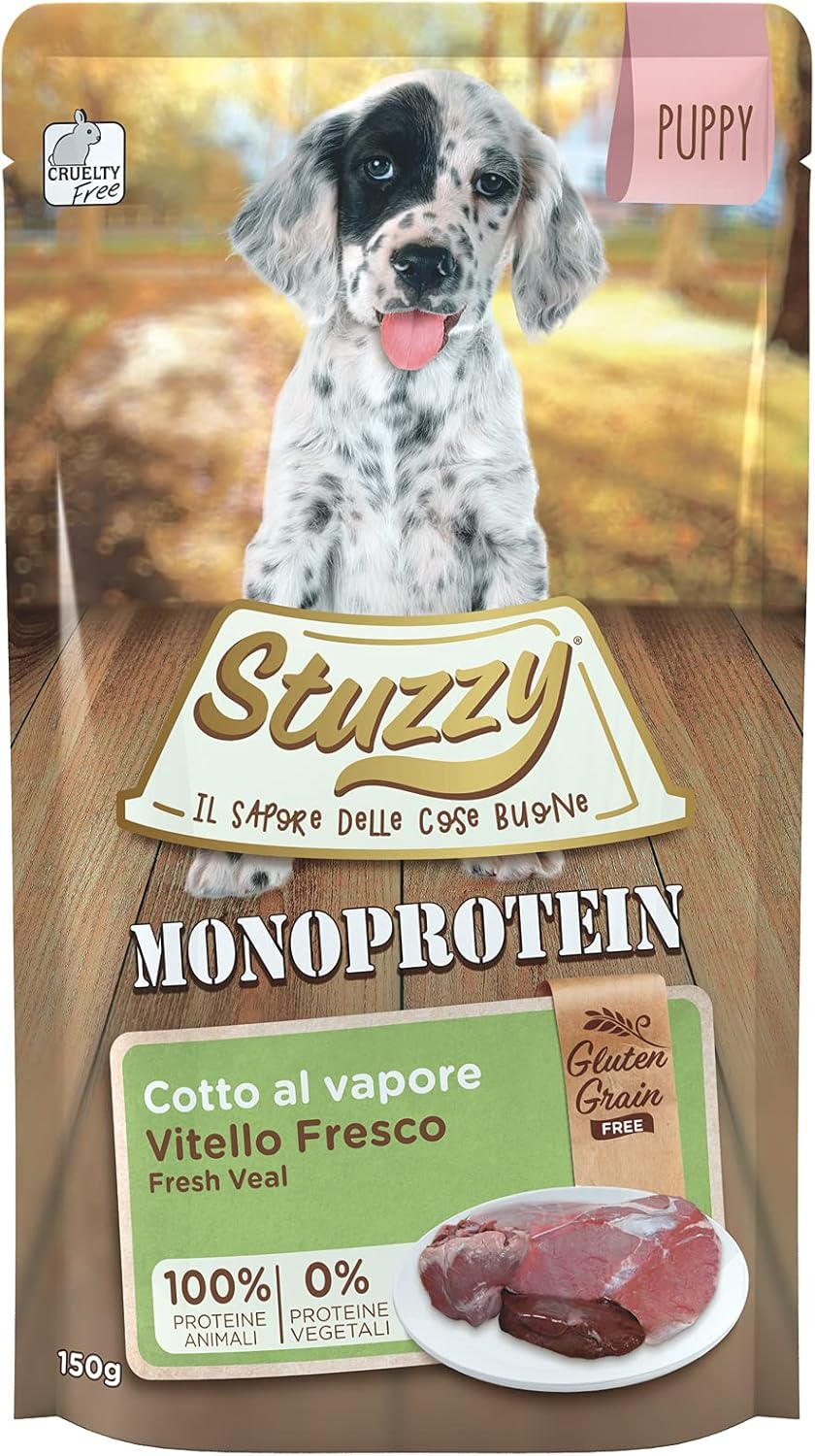 Monge Monoprotein Umido Per Cane - Solo Tonno, Grainfree, 12 Vaschette Da 150g, Per Stomaci Sensibili - Foto 9