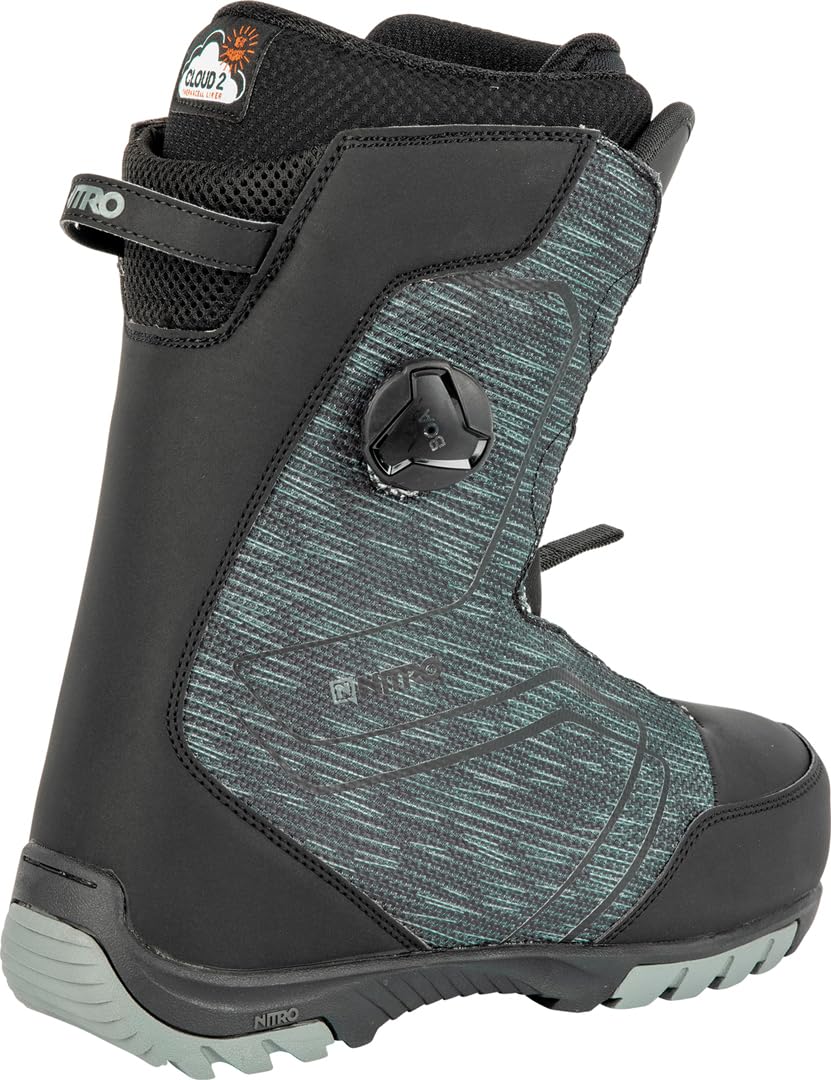 Nitro Snowboards Sentinel BOA '23 All Mountain Freestyle - Sistema di allacciatura rapida per barca, snowboard