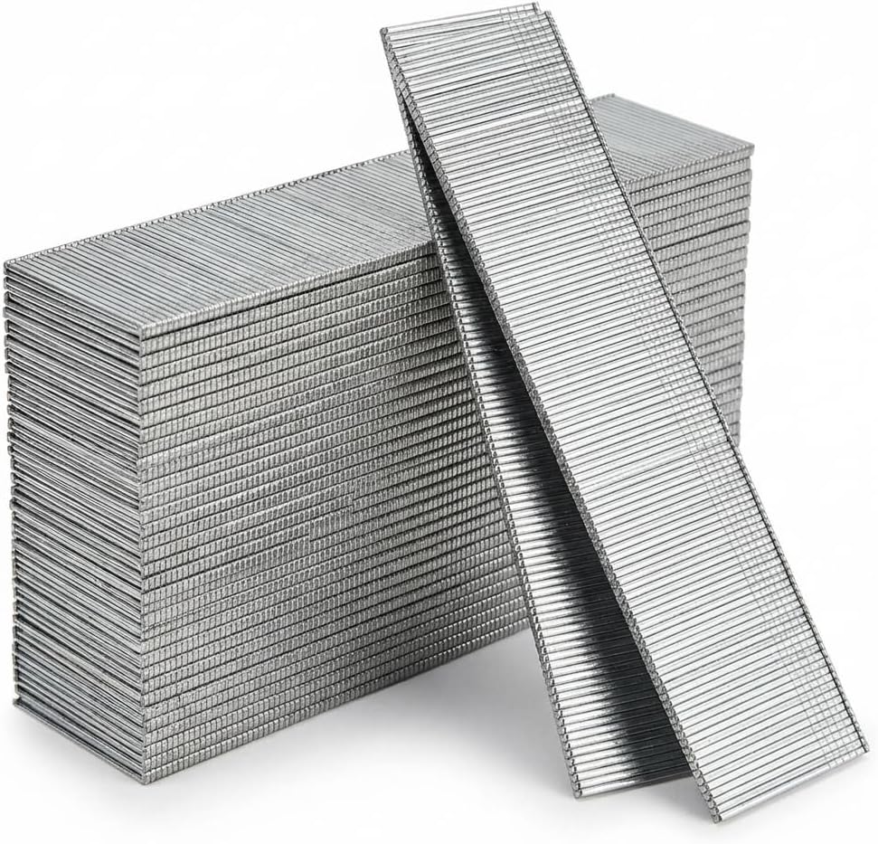 18 Gauge Brad Nails Compatible for DEWALT DCN680D1, DWFP12231, 1 Inch Galvanized Finish Nails for RYOBI P321, Rust-Resistant Nail for Milwaukee 2746-20– Pneumatic & Electric Brad Nailer, 5,000 Count