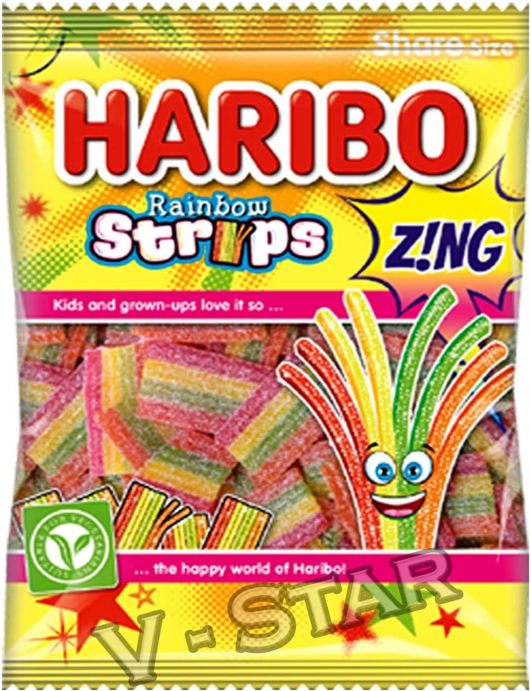 Rainbow Strips Zing Candy (Pack of 2)