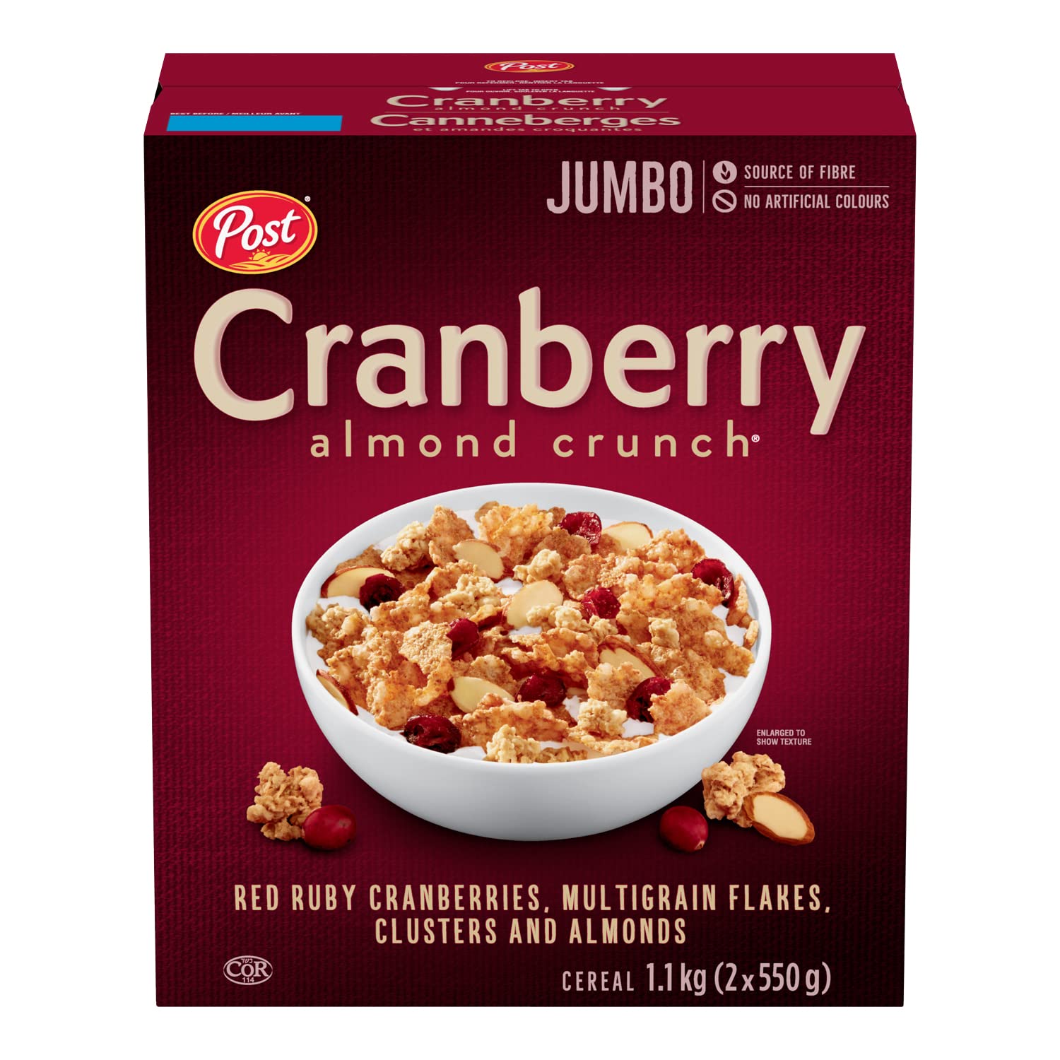 Post Cranberry Almond Crunch Cereal 1.1kg/2.2 lbs
