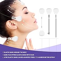 Vista 3 de Cinta de elevación facial, 40 cintas de levantamiento facial instantáneo, cinta facial invisible ultrafina, impermeable y de alta elasticidad