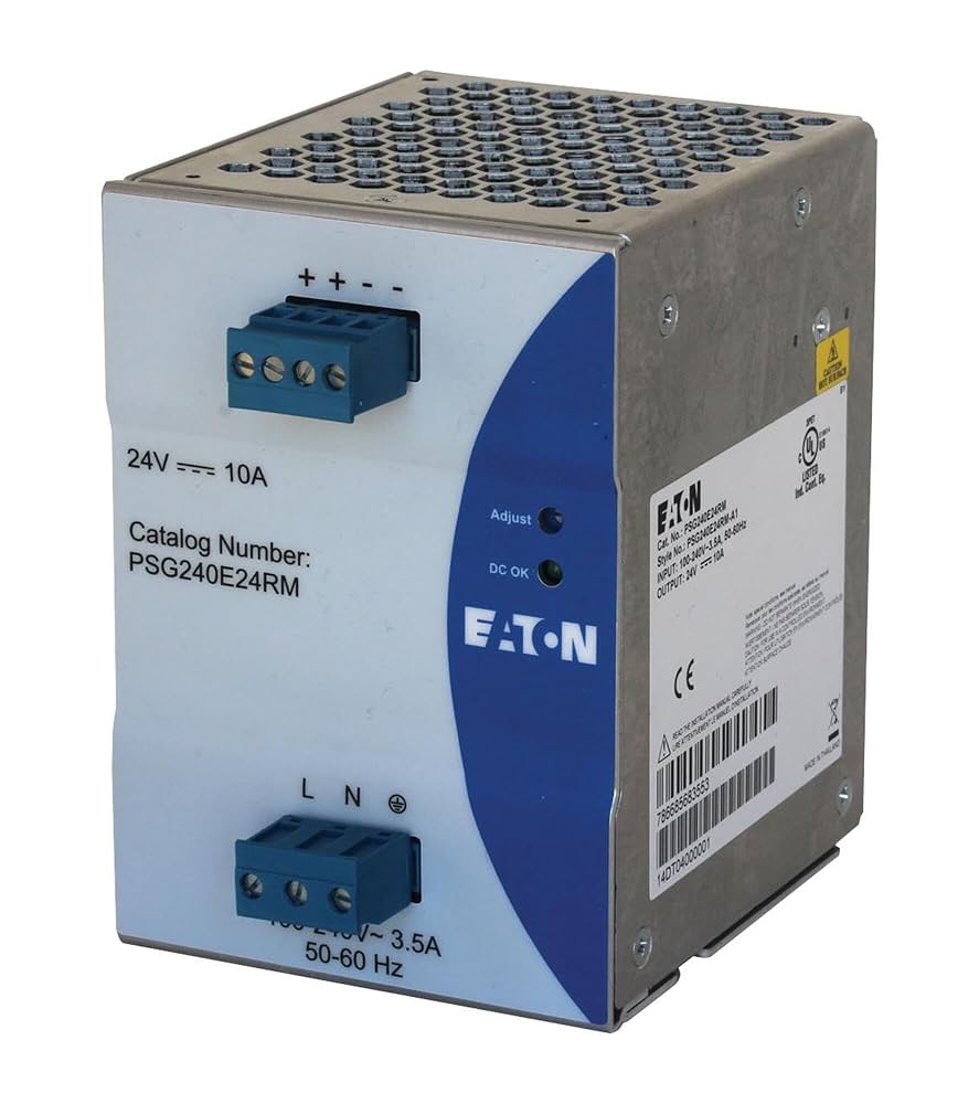 イートロン　EMS Amazon.com: Eaton PSG240E24RM DC Power Supply,24VDC,10A,50