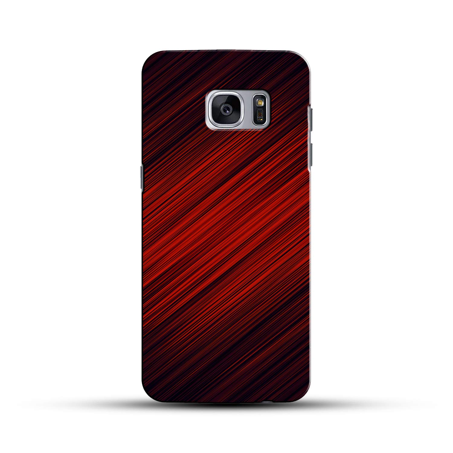 Colorflow Samsung S7 Edge Back Cover Beautiful Red Stripes Pattern