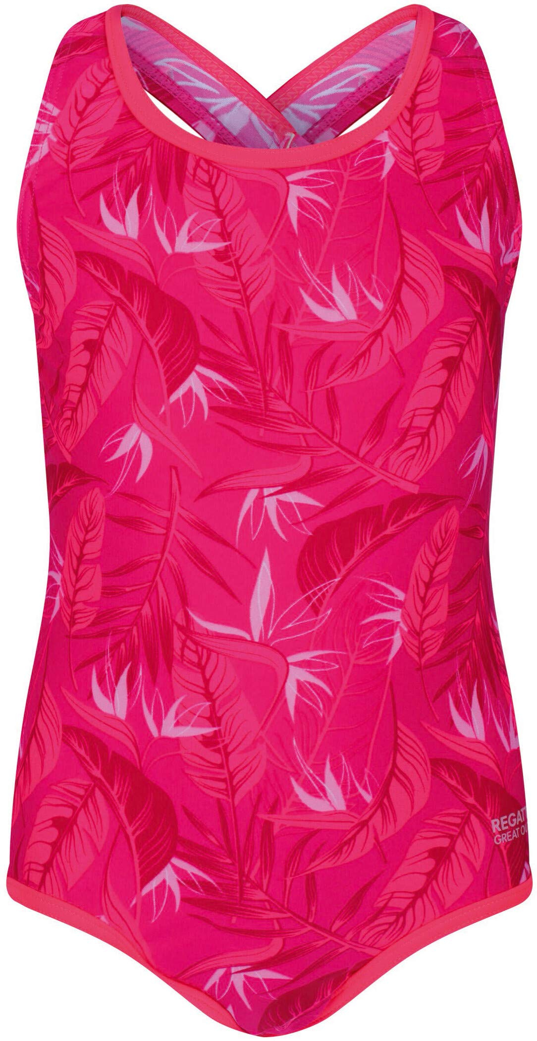Regatta Unisex Kids Tanvi' Printed Swimsuit With Crossover Straps Swimwear